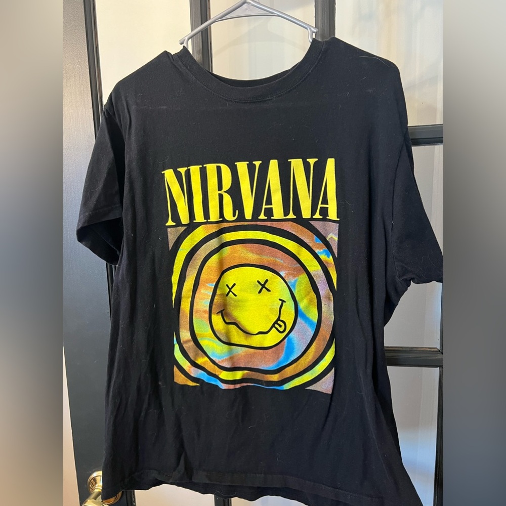 Xl nirvana black graphic tee